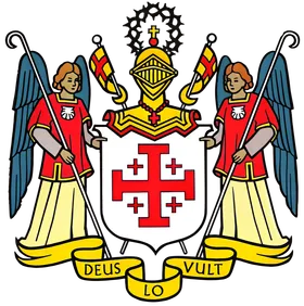 Marea stemă a Ordinului Ecvestru al Sfântului Mormânt de la Ierusalim